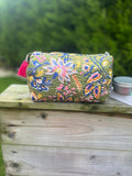 Green Floral – Pouches Set of 3