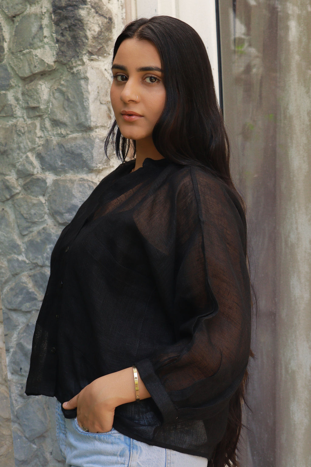 Suhana-Oversized Big Pockets Shirt