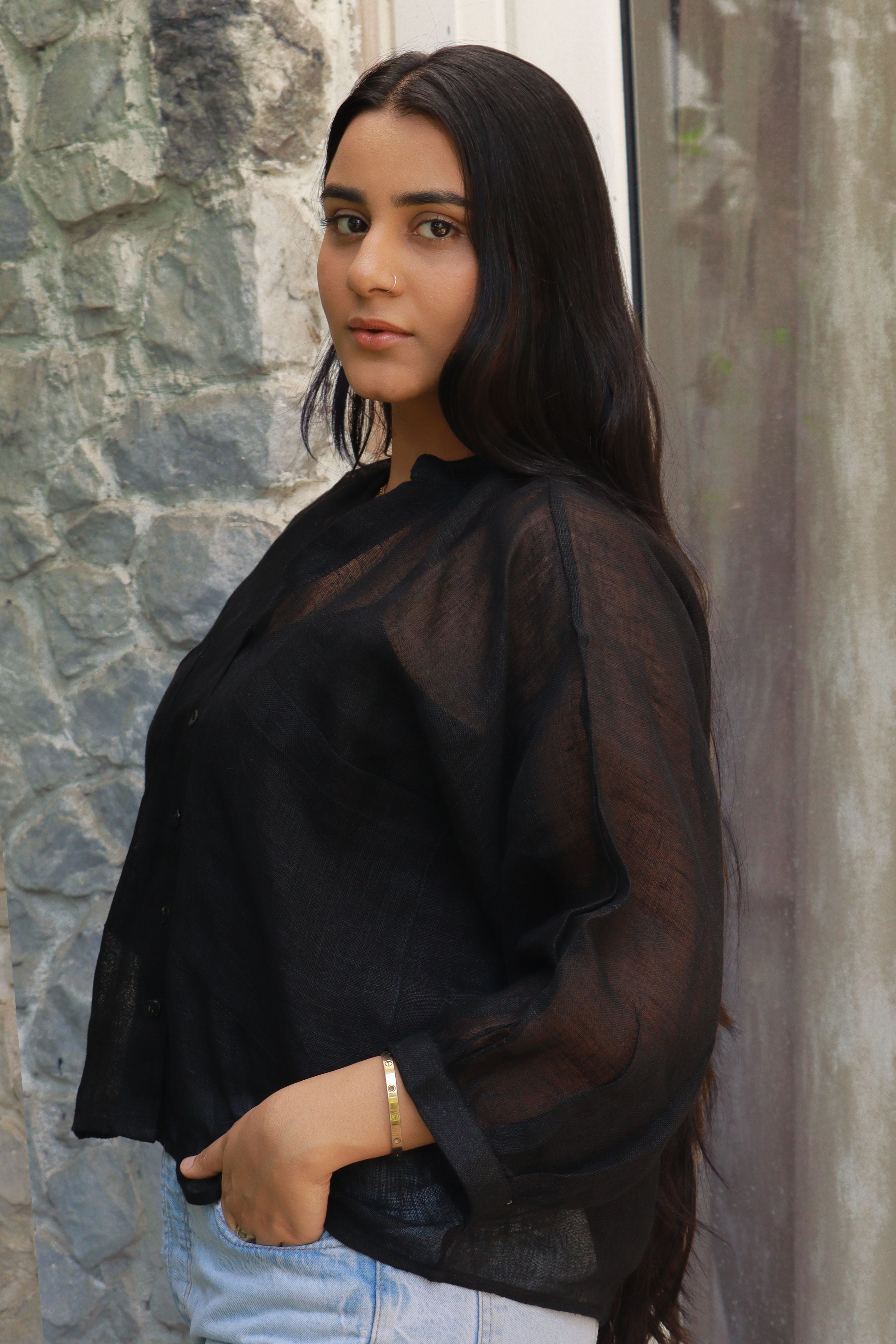 Suhana-Oversized Big Pockets Shirt
