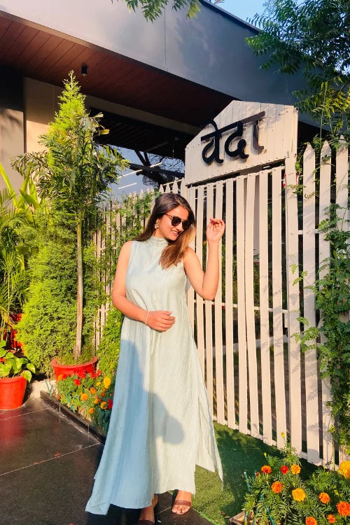 Azure Kaftan Dress