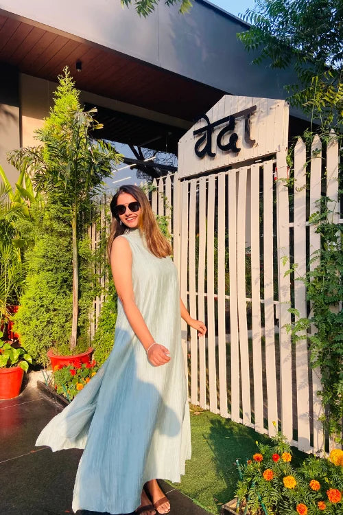 Azure Kaftan Dress