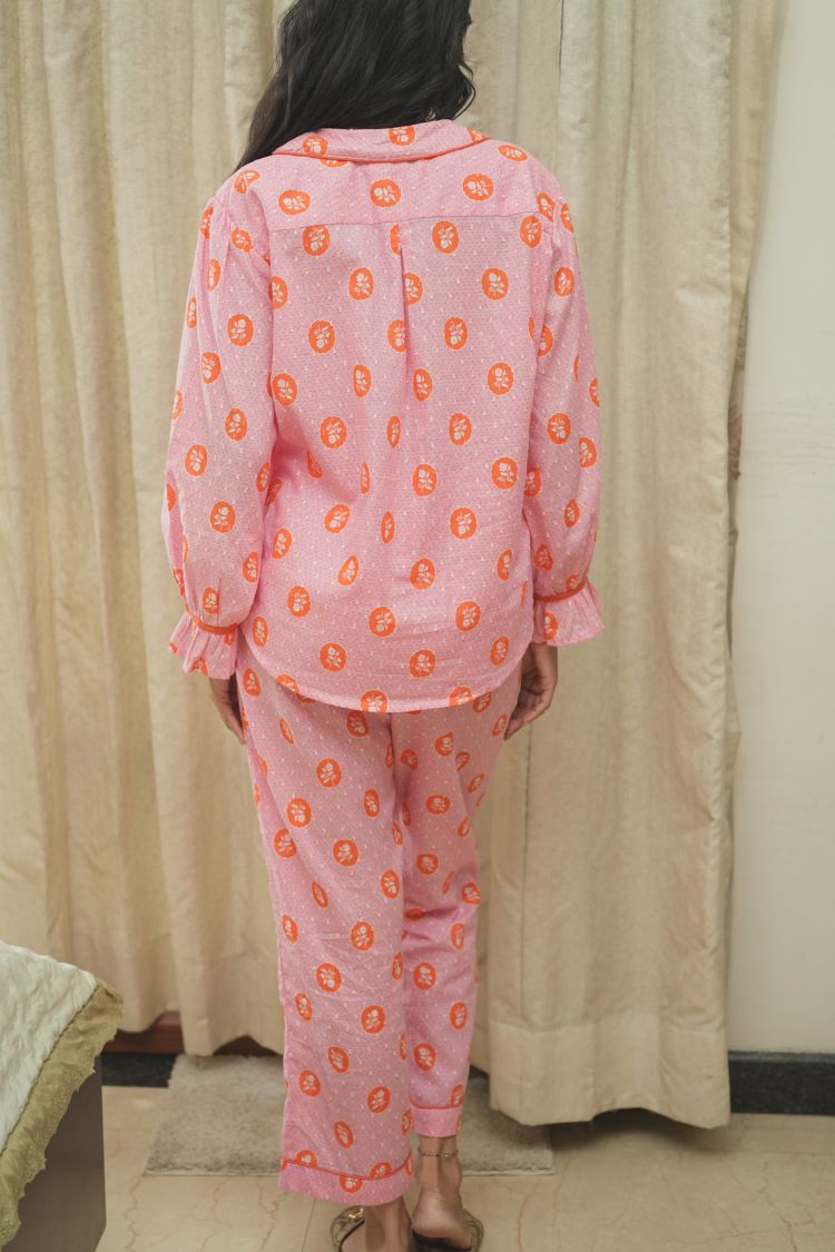 Blushing rose 100% cotton dobby PJ set