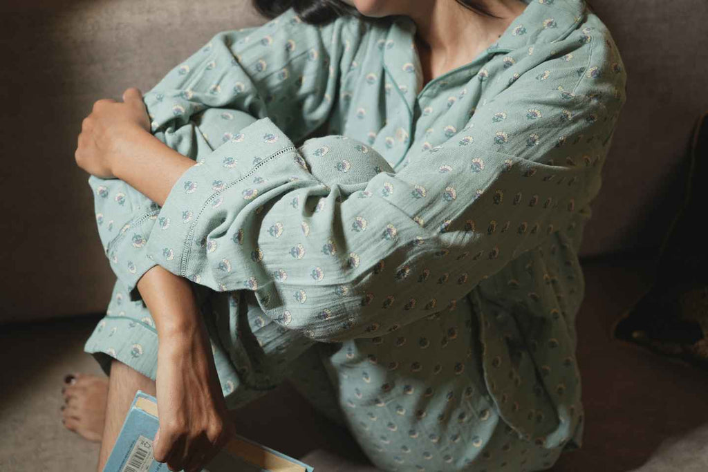 Meadow bloom 100% cotton muslin PJ set