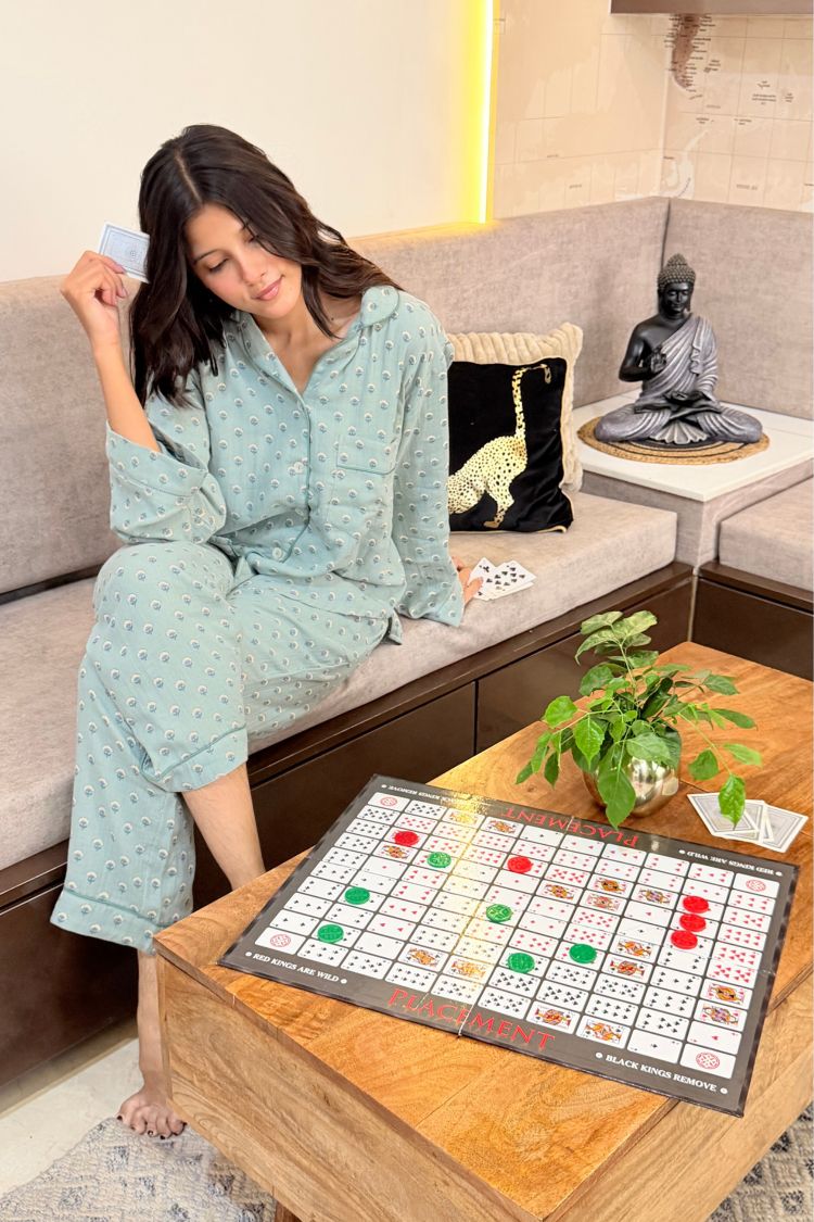 Meadow bloom 100% cotton muslin PJ set
