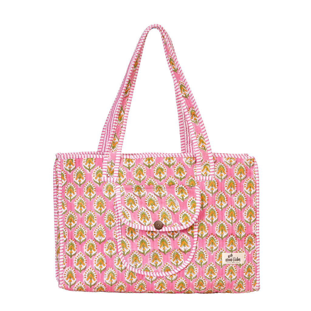 Pink Garden Tote Bag