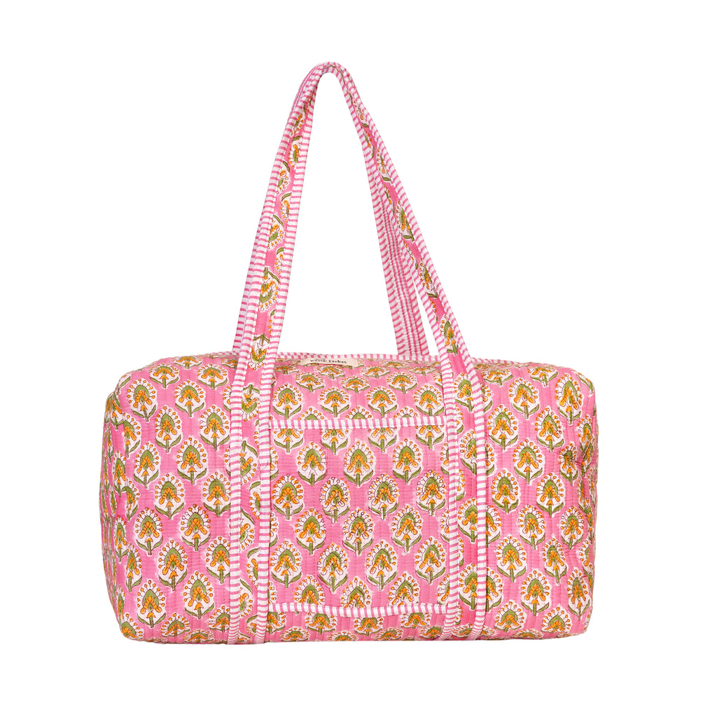 Pink Garden Duffle Bag