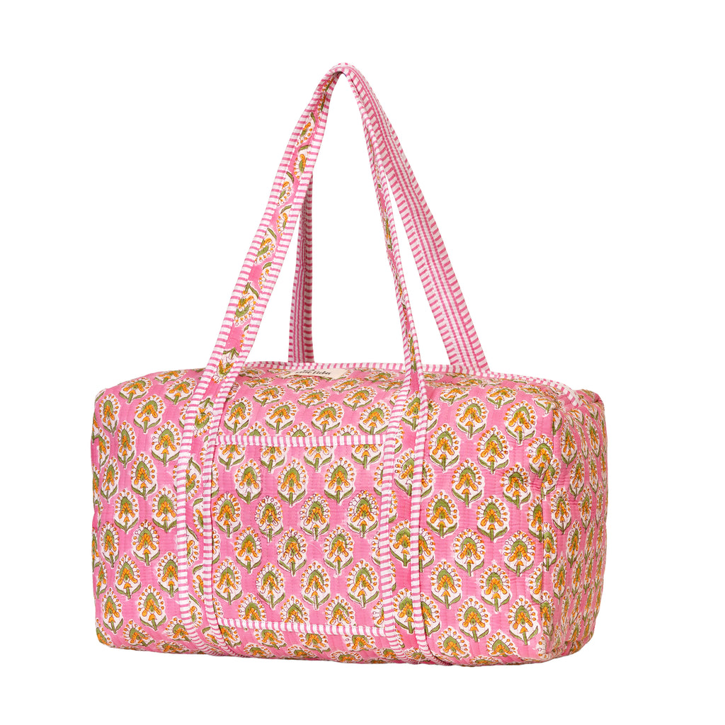 Pink Garden Duffle Bag