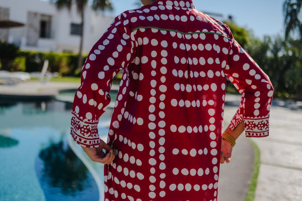 Ruby- Polka Tunic red