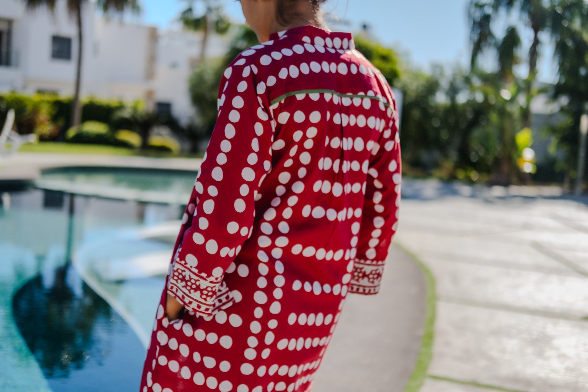 Ruby- Polka Tunic red