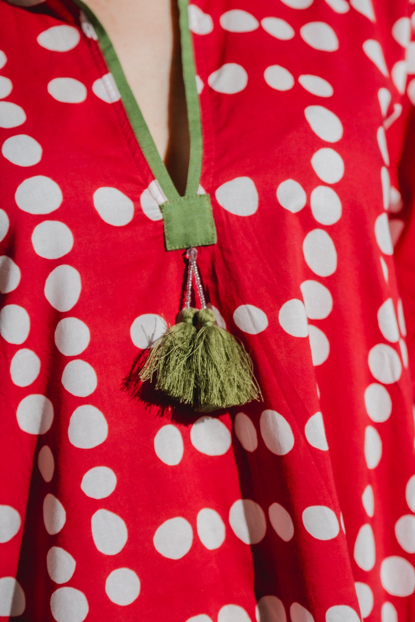 Ruby- Polka Tunic red