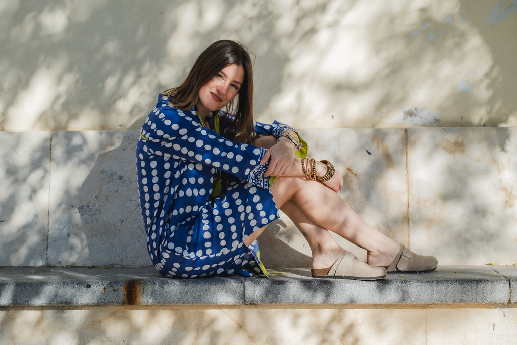 Ruby- Polka Tunic blue