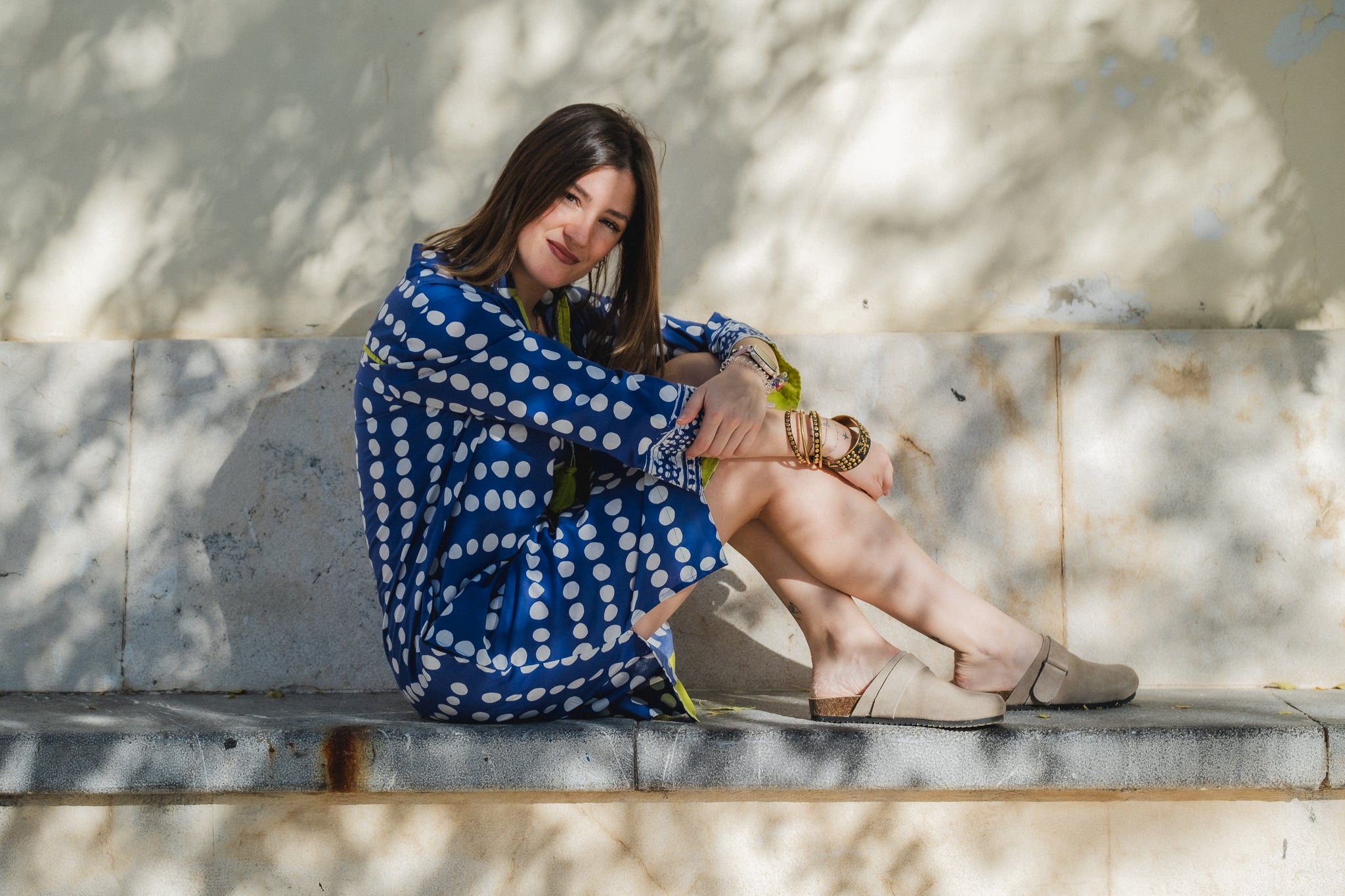 Ruby- Polka Tunic blue