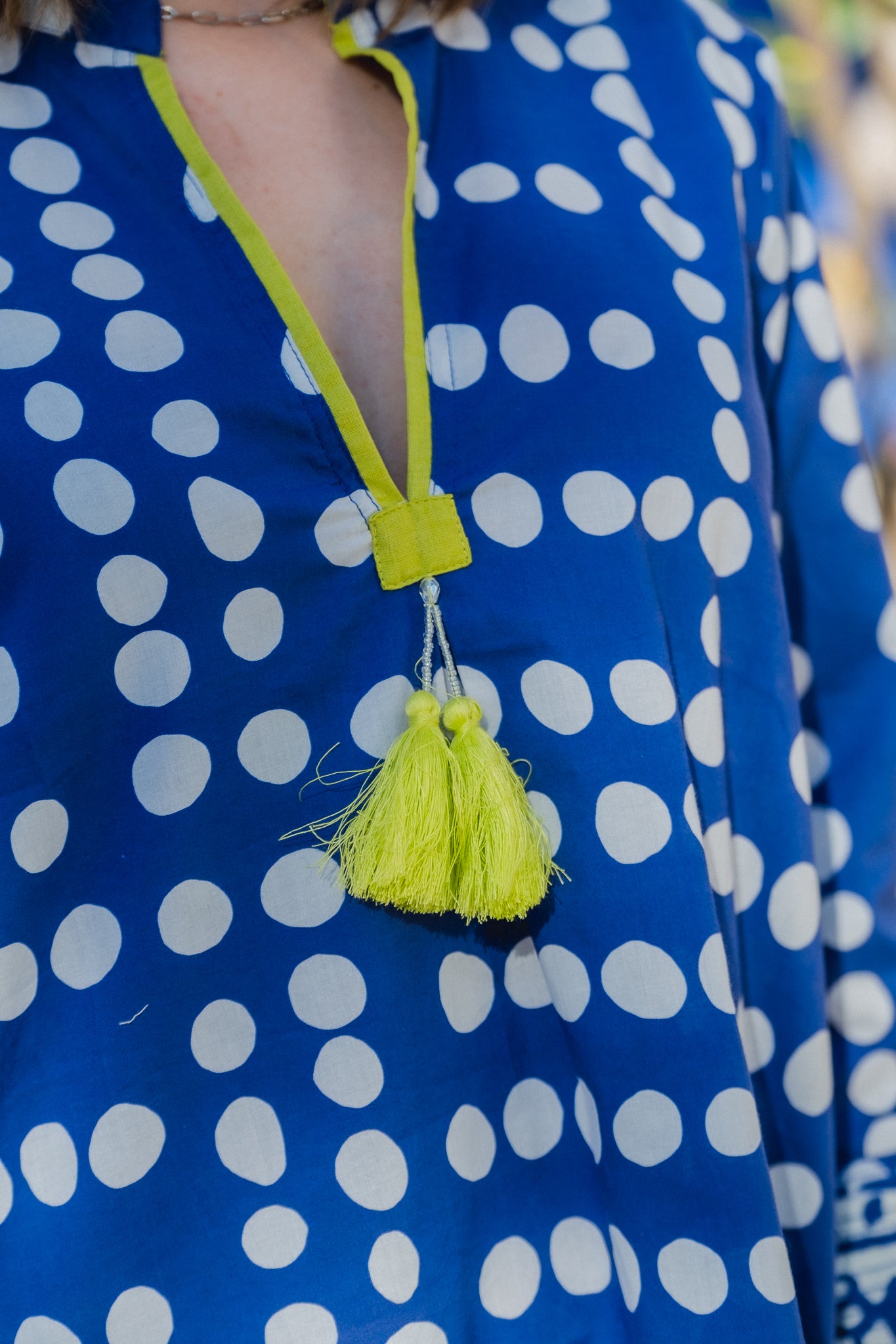 Ruby- Polka Tunic blue