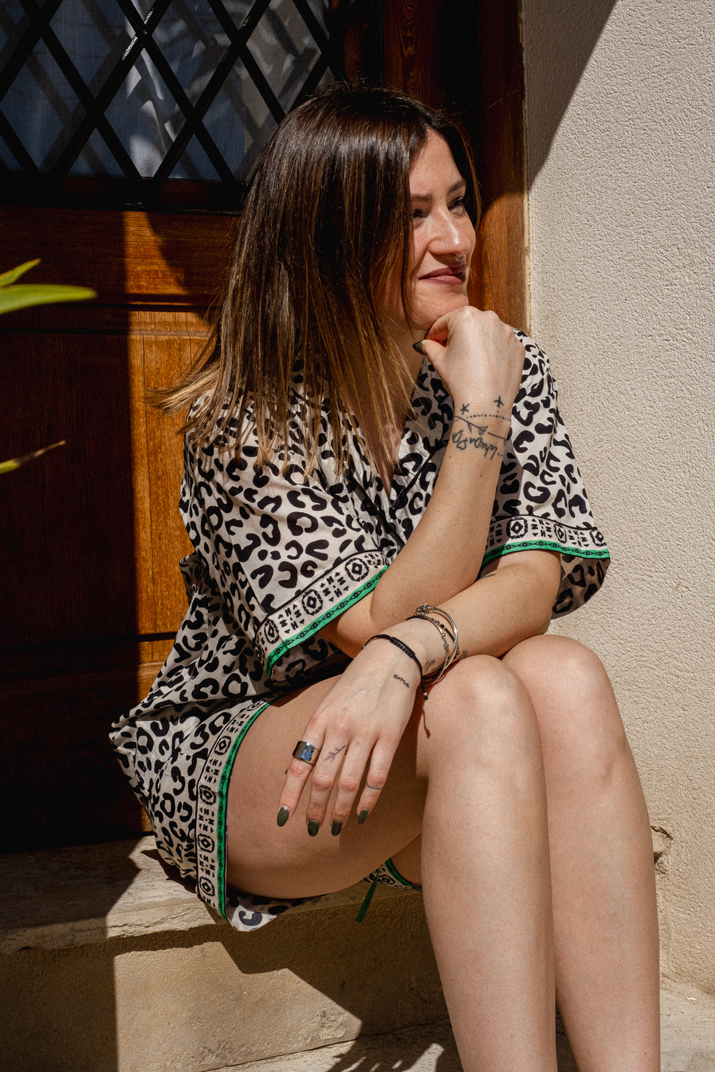 Leopard- short set
