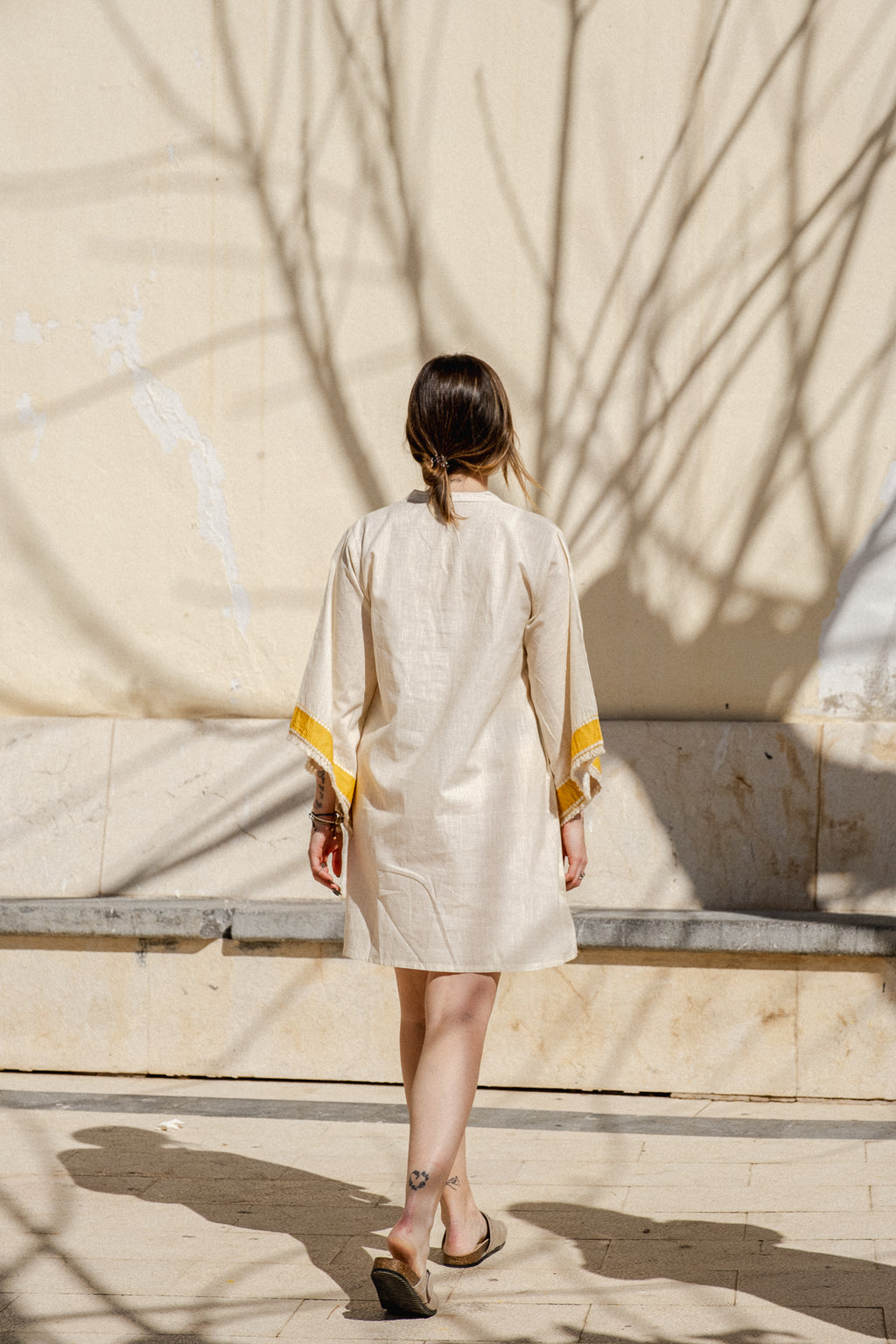 Petal Print Raglan Sleeve Tunic For Women