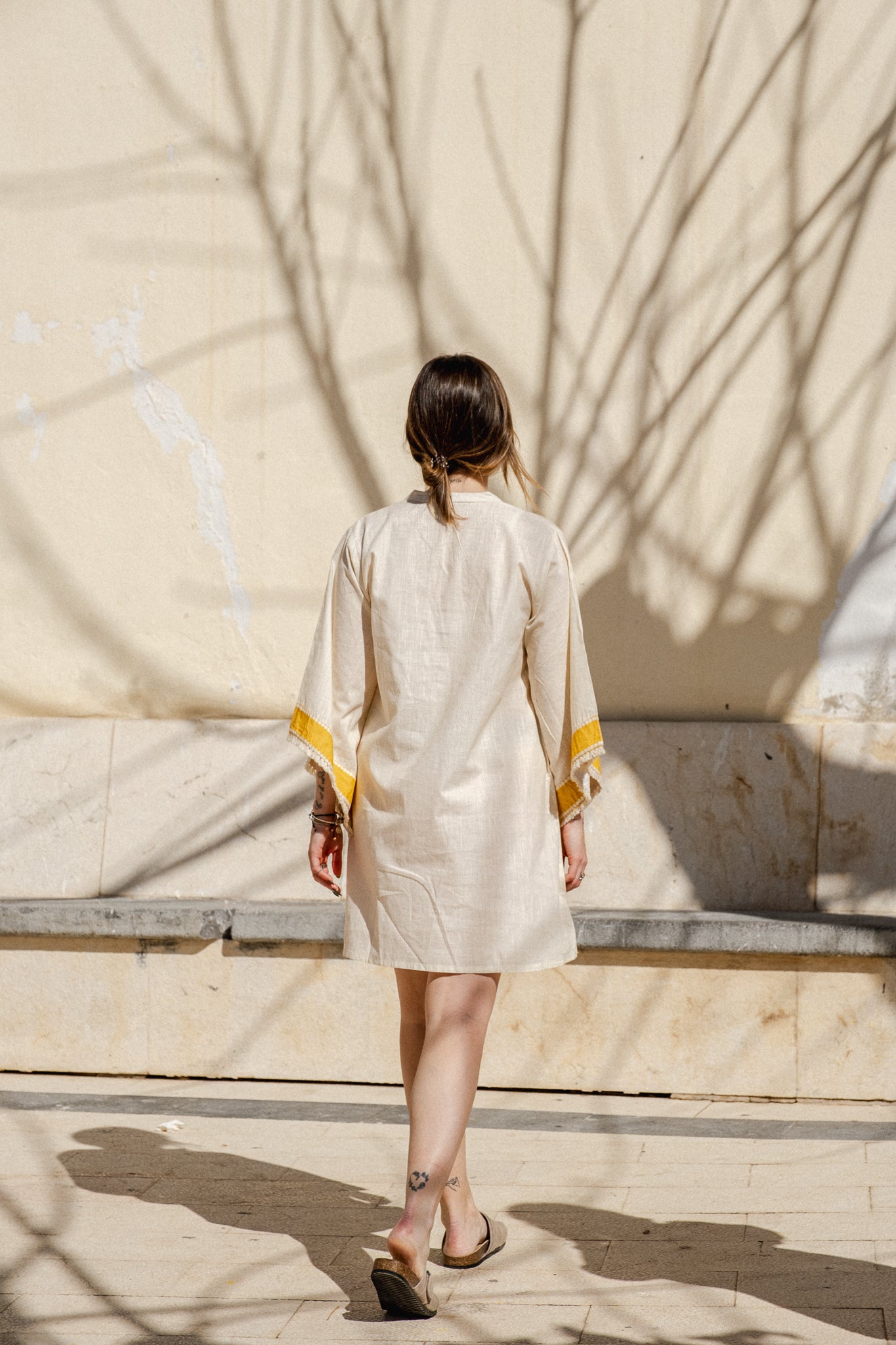 Petal Print Raglan Sleeve Tunic For Women