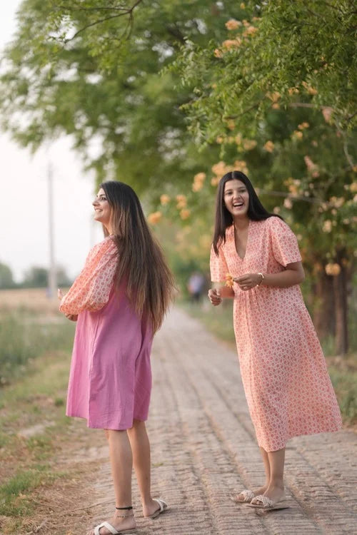 Day Flower Yoke Dress