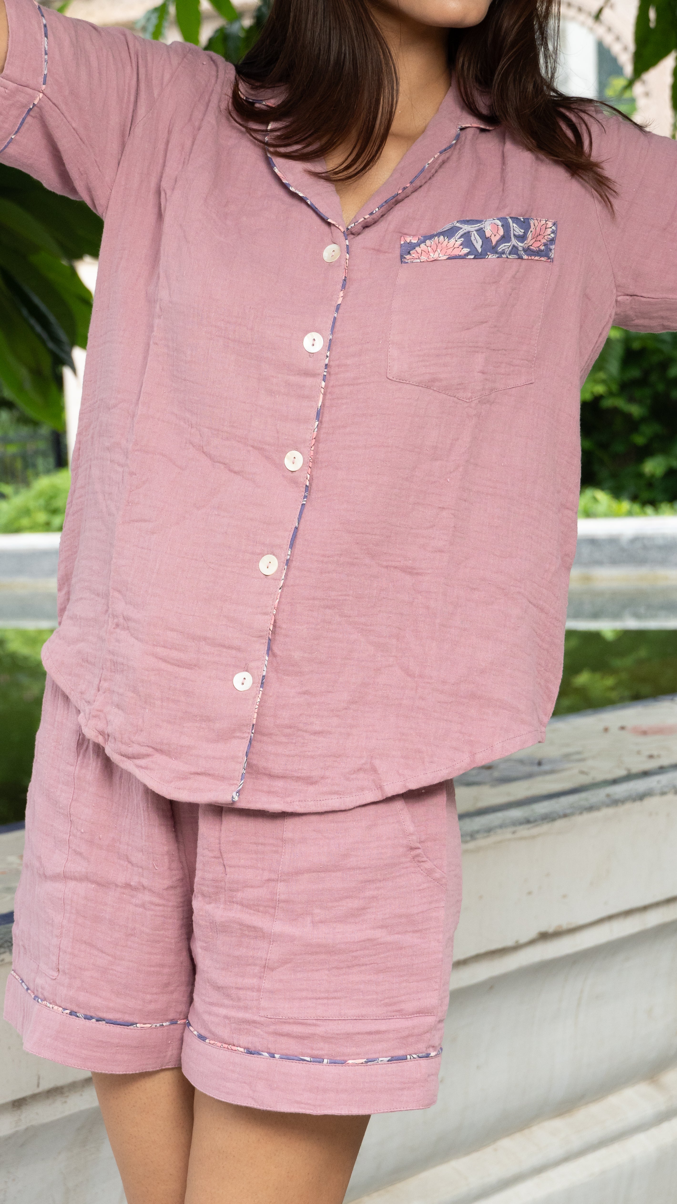 Sangria- 2 Piece Shorts Set