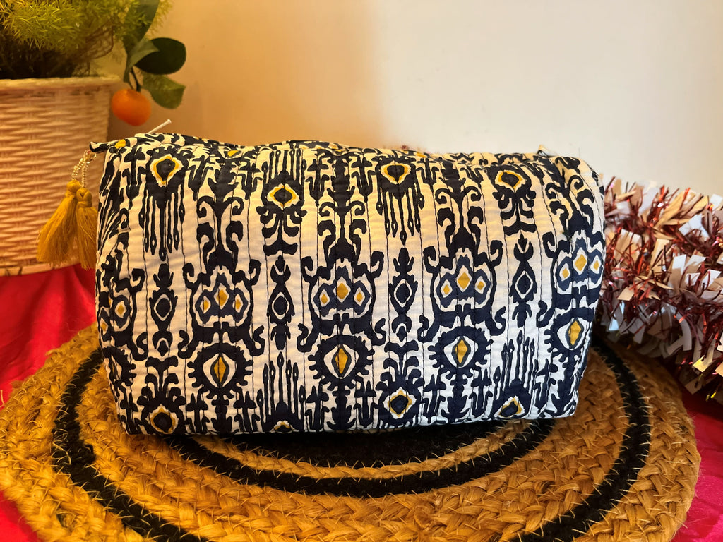 Blue Ikat – Pouches Set of 3