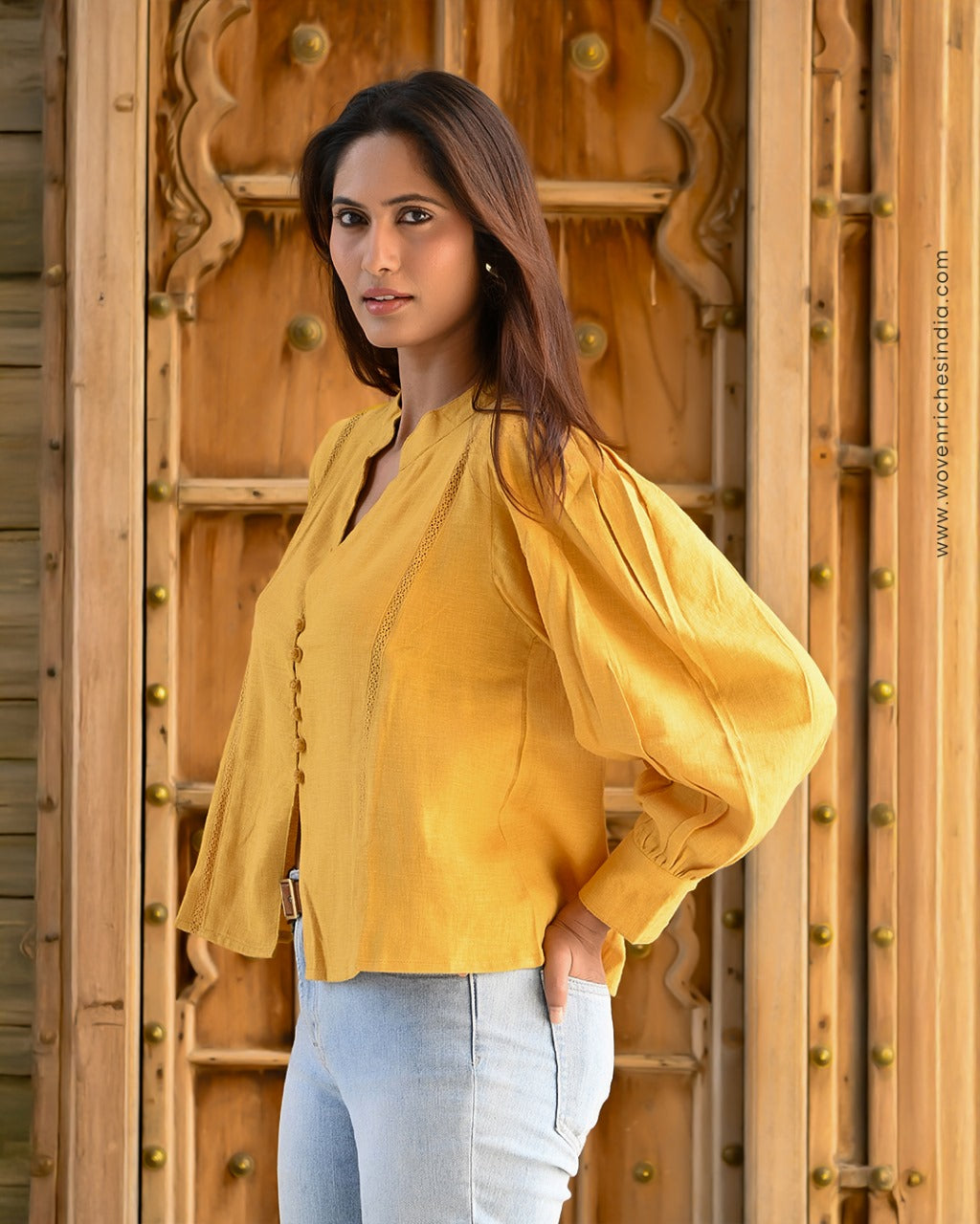 Pumpkin - front button top