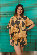Floral 2-Pcs Shirt And Shorts Set