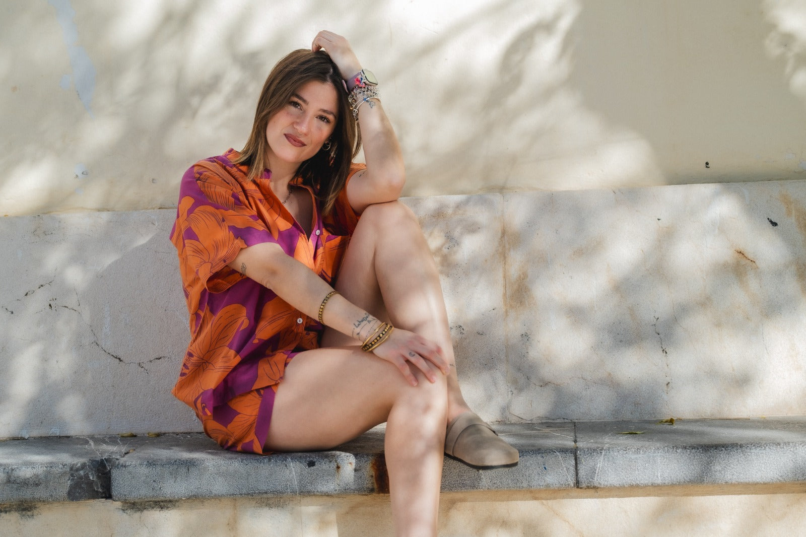Floral 2-Pcs Shirt And Shorts Set