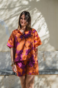 Floral 2-Pcs Shirt And Shorts Set