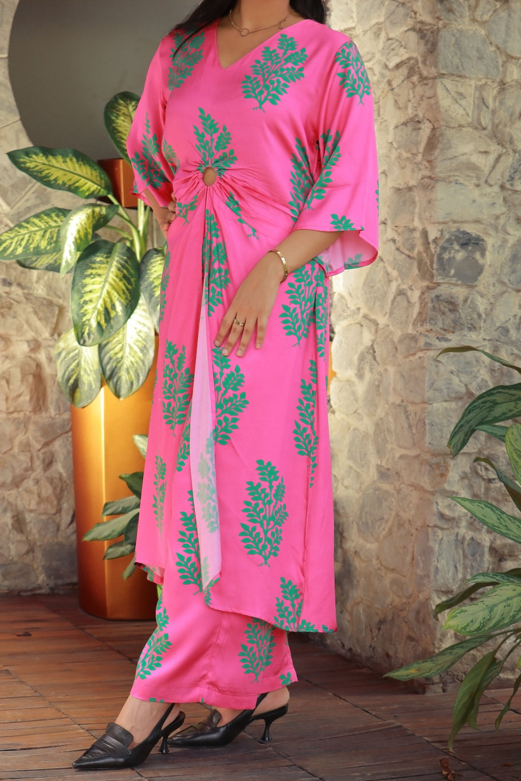 Riva-Front Slit Shirt And Trouser