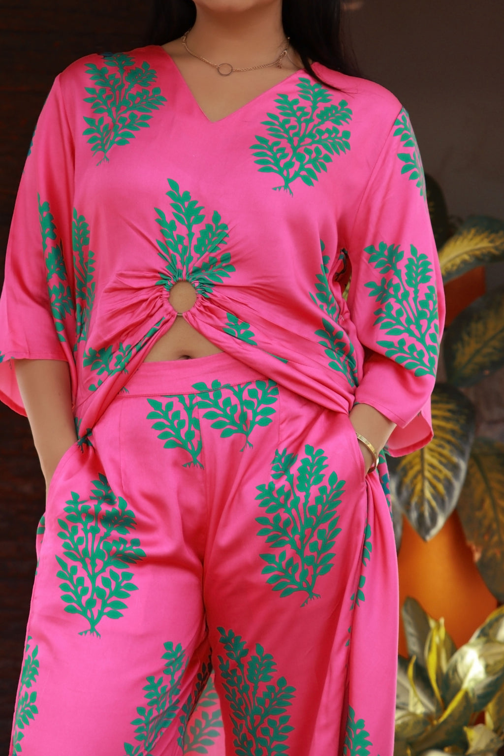 Riva-Front Slit Shirt And Trouser