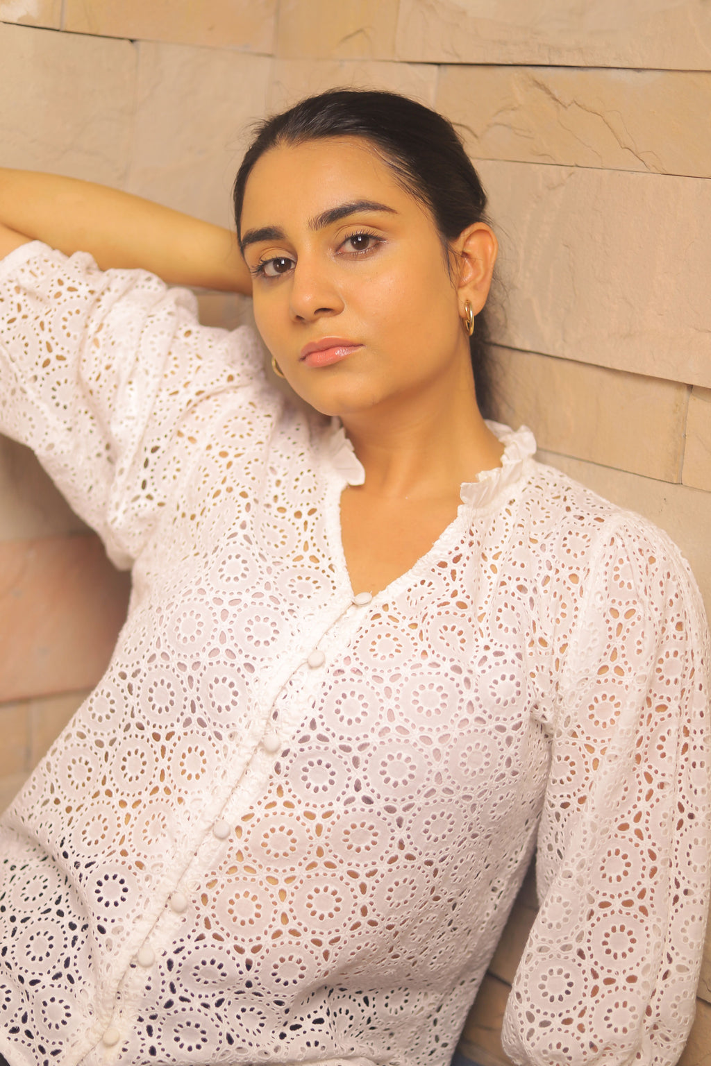 Sunny- Broderie Anglaise Top