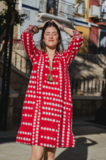 Ruby- Polka Tunic red