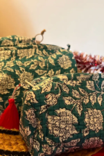 Light Green Floral -Pouches Set Of 3 - Image 2