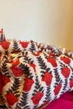 Red White Floral - Pouches Set Of 3 - Image 4