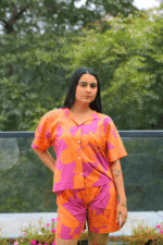 Floral 2-Pcs Shirt And Shorts Set