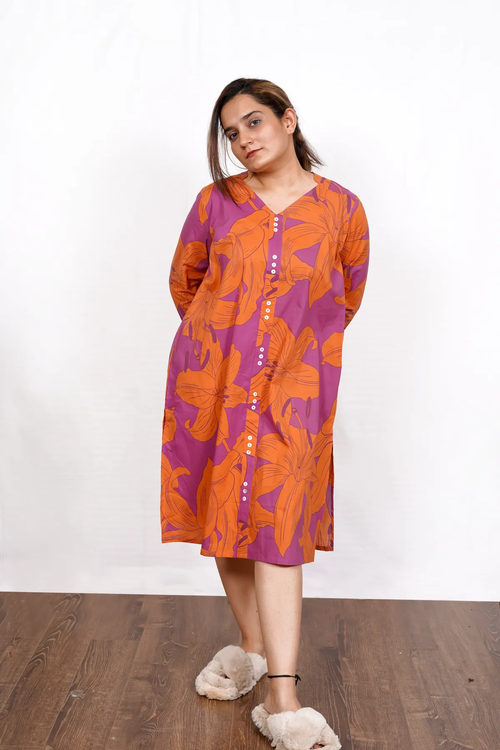 WRI-0017_1701516047848_cqr6w Foral Tunic For Women - Image 1