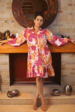 Diva- Tiered Cotton Dress - Image 8
