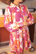 Diva- Tiered Cotton Dress - Image 7