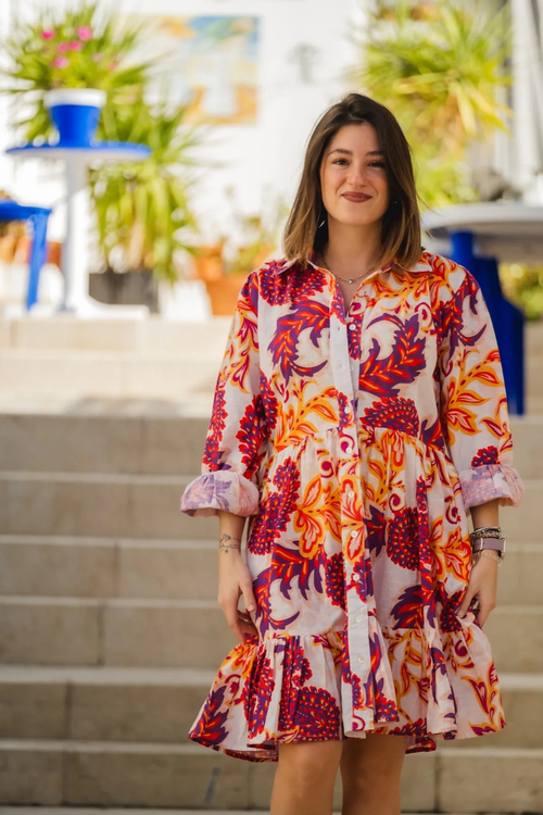 WRI-007_1701516053410_6 Diva- Tiered Cotton Dress - Image 1