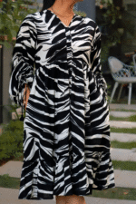 Namah- Tiered Cotton Dress - Image 4