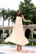 Mango Swirl Midi Dress - Image 6