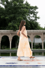 Mango Swirl Midi Dress - Image 5