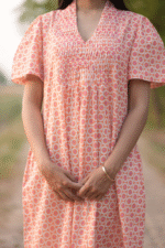 Sun Flower Pintuck Dress - Image 3