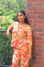 Ikat 2-Pcs Shirt And Pyjama Set